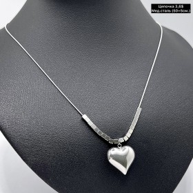 Цепочки мед.сталь 0335 (50+5 см.)